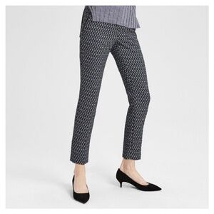 THEORY • Classic Slim Crop Jacquard Pant
